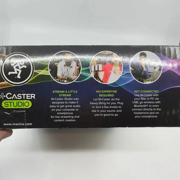 Mackie M-Caster Studio Desktop Live Streaming Mixer Bluetooth/USB Connect Black - Picture 11 of 11